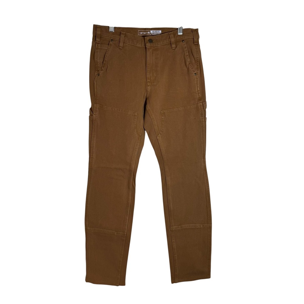 Carhartt Work Pants Women 6 Tall Brown NEW Rugged Flex Double Front 104296-BRN
